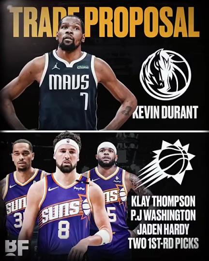 和歐文濃眉組三巨？美媒：獨(dú)行俠可用克萊+PJ+哈迪+倆首輪去換KD